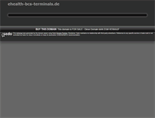 Tablet Screenshot of ehealth-bcs-terminals.de